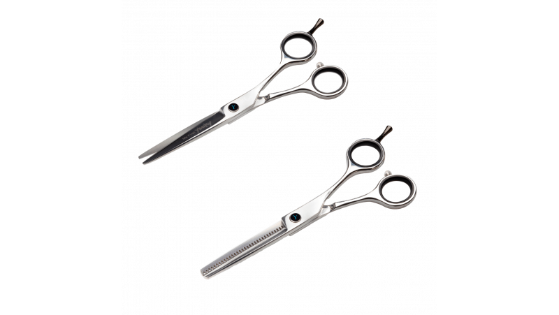 COFFRET YSAKY - comprenant 2 ciseaux + 1 rasoirs + 1 peigne carbon