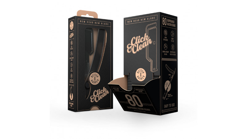 Rasoir CLICK & CLEAN Kit de 1 RASOIR + 80 LAMES