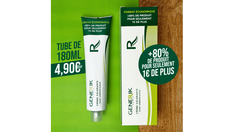 Tubes de 180ml de coloration sans ammoniaque