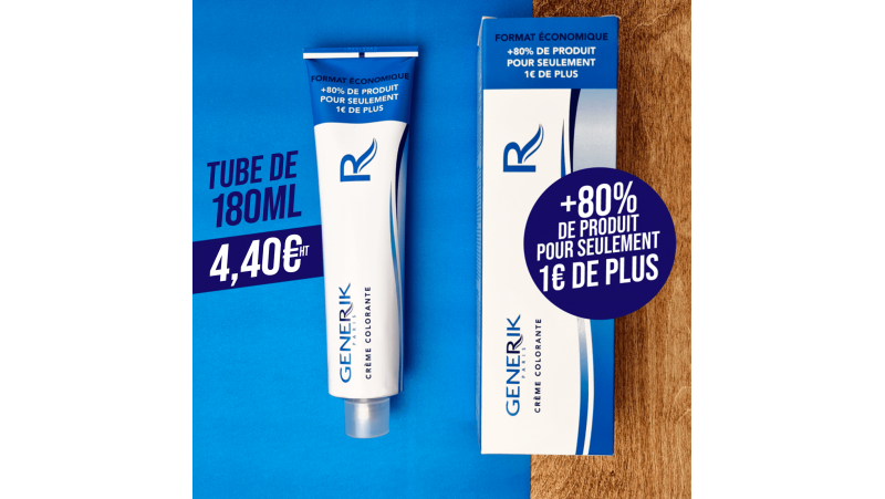 Tubes de 180ml de coloration d'oxydation