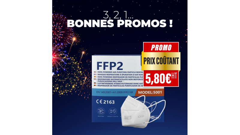 20 masques FFP2 fabriqué en France