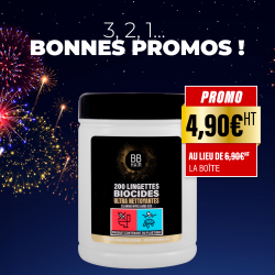 Lingettes biocides ultra nettoyantes BBHair - boîte de 200