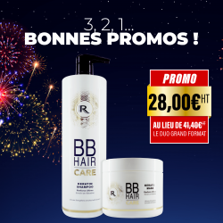 1 Shampooing BBHair Keratin 1L acheté -1 Masque BBHair Keratin OFFERT