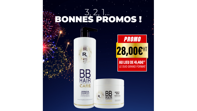 1 Shampooing BBHair Keratin 1L acheté -1 Masque BBHair Keratin OFFERT