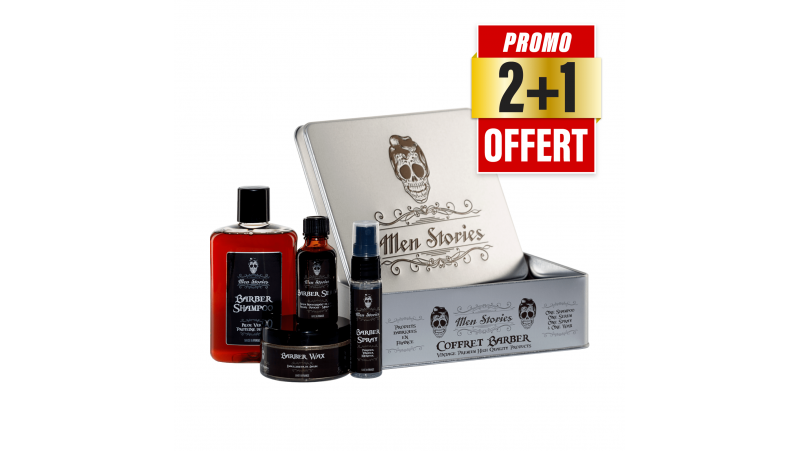 2 Coffrets Barber Men Stories + 1 OFFERT
