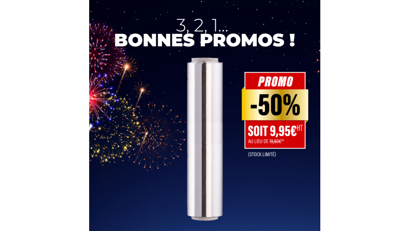 Aluminium 29 cm x 150 metres en 12 microns 